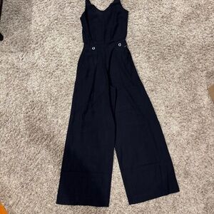 G-Star RAW Jumpsuit Womens XXS Fluid Strap Lyra Twill Wide Leg Sleeveless Black